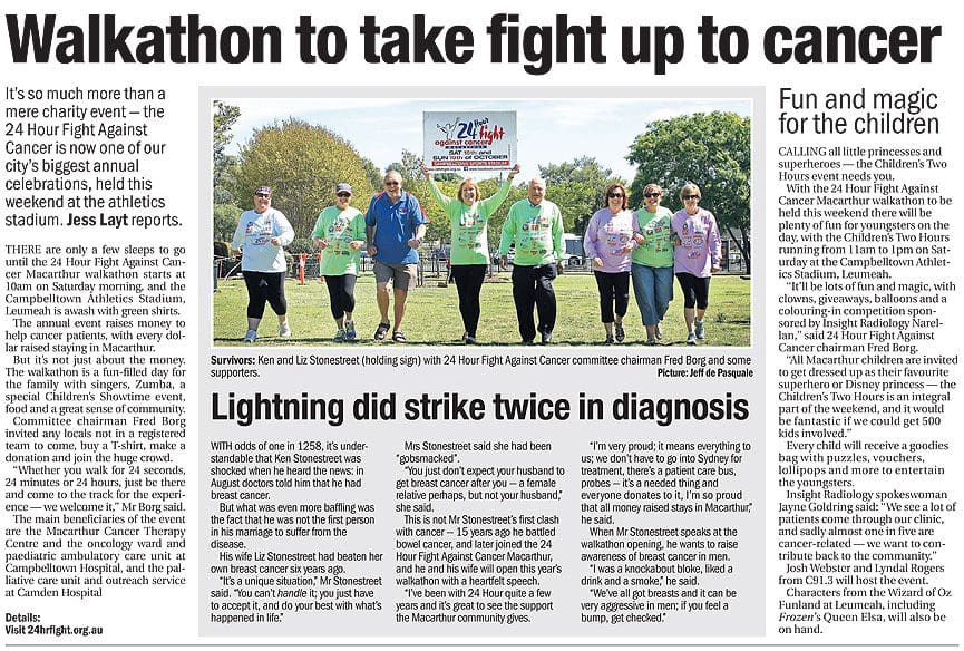 Walkathon to take fight up to cancer