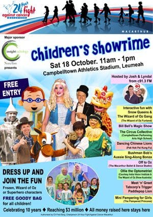Don’t miss the Children’s Showtime on the 18th!