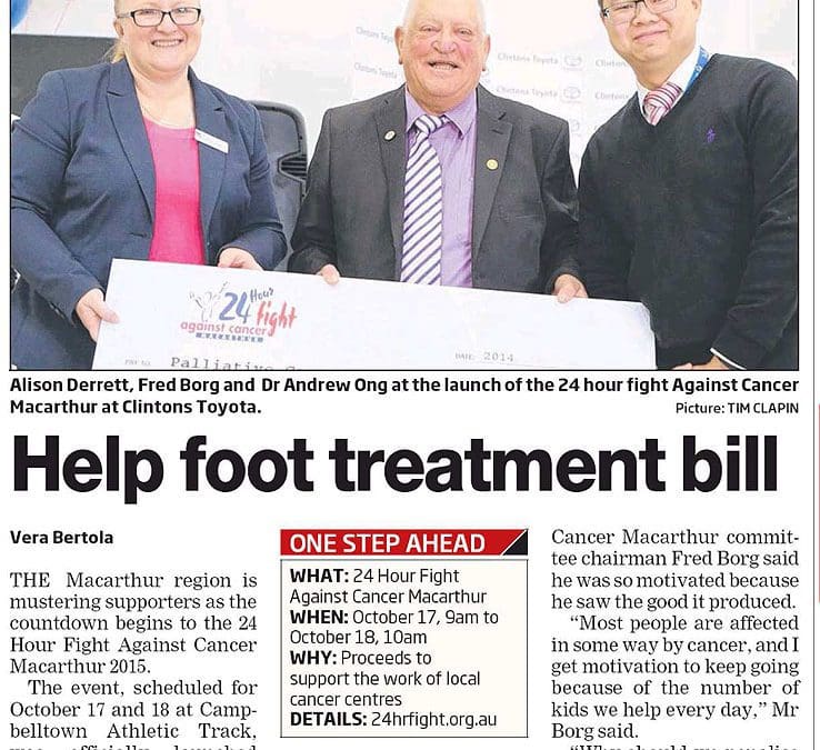 Help foot treatment bill